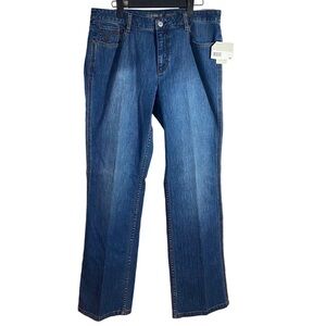 NWT Liz Claiborne Slim Bootcut Blue Jeans 12